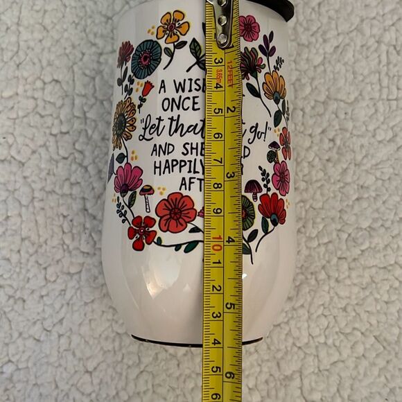 Natural Life stainless steel A Wise Girl to go cup 14oz NWT - Picture 2 of 9